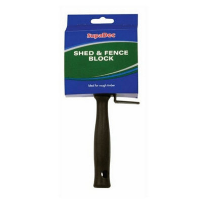 Supadec Shed And Fence Block Brush Black (100mm) from B&Q