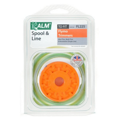 Alm Spool & Line To Fit Flymo Orange (One Size) from B&Q