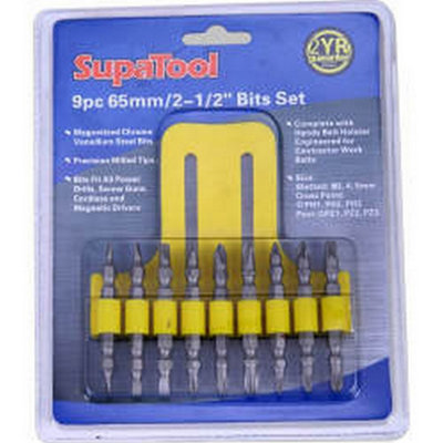 Supatool Drill/driver Bit Set Silver (One Size) from B&Q