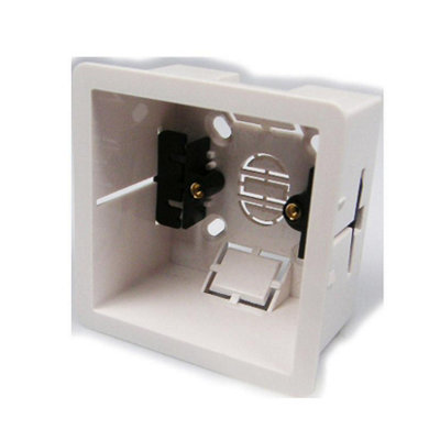 Dencon 1 Gang Dry Lining Box White (47mm) from B&Q
