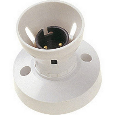 Dencon Bc Ho Skirt T1 Batten Lampholder White (One Size) from B&Q