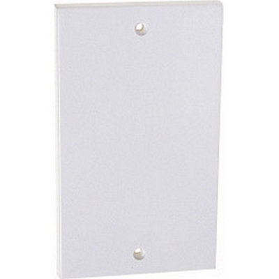 Dencon Double Plastic Blanking Plate White (One Size) from B&Q