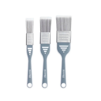 B&Q -  Ultimate Wall And Ceiling Paint Brush Set (Pack Of 3) Grey (One Size)