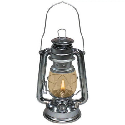 B&Q -  Hurricane Paraffin Fuelled Lantern Silver (One Size)