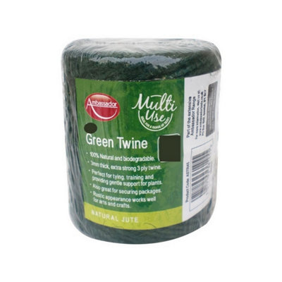 Ambador Multi-Use Jute Twine Green (100M) from B&Q