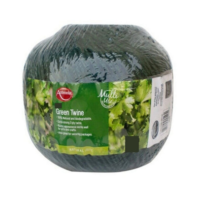 Ambador Multi-Use Jute Twine Ball Green (125M) from B&Q