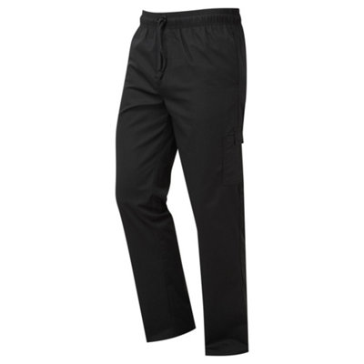 Premier Unisex Adults Chefs Essential Cargo Pocket Trousers from B&Q