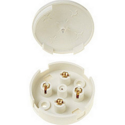 Dencon 20A 4 Terminal Junction Box With Selective Entries White (One Size) from B&Q