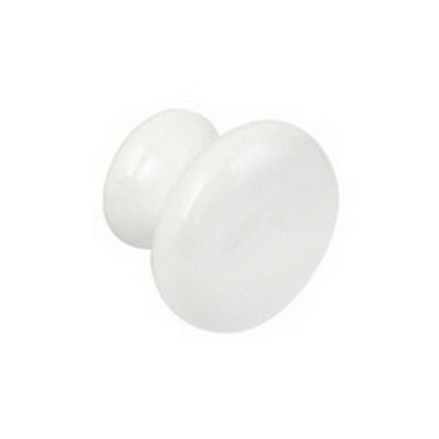 Securit Ceramic Knobs (Pack Of 2) White (35mm) from B&Q