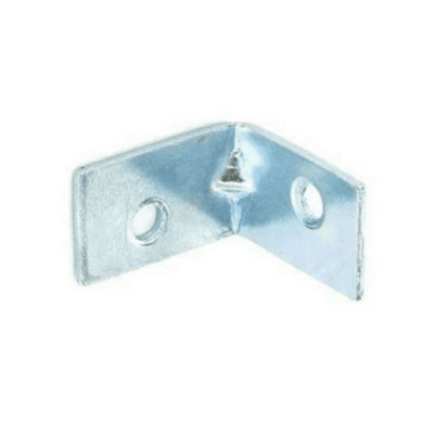 B&Q Securit Zinc Plated Corner Brace (Pack Of 50) (One Size) Silver