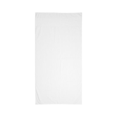 Towel City Printable Border Bath Towel White (One Size) from B&Q