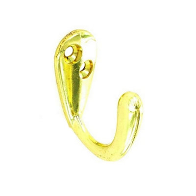 Securit Unisex Metallic Gold Coat Hooks Pack Of 2 In - Image 3
