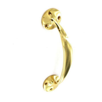 Securit Victorian Bow Handle Gold (175mm) from B&Q