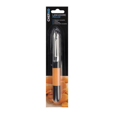 Chef Aid Lancashire Peeler Black/orange (One Size) from B&Q