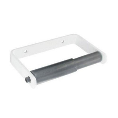 Securit Toilet Roll Holder White/black (One Size) from B&Q
