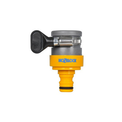 B&Q -  Universal Round Tap Connector Yellow (One Size)