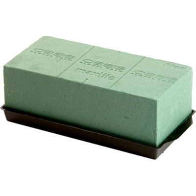 B&Q -  Creative Floral Foam Tray Green (One Size)