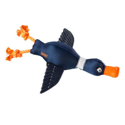 House Of Paws Duck Thrower With Wings Dog Toy Navy (One Size) from B&Q