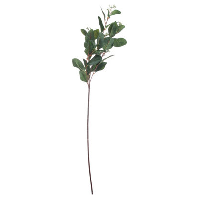Hill Interiors Artificial Summer Seeded Eucalyptus Flower in Green - Image 7