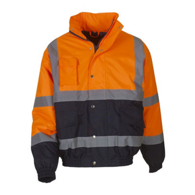 Yoko Hi-Vis Two Tone Bomber Jacket from B&Q