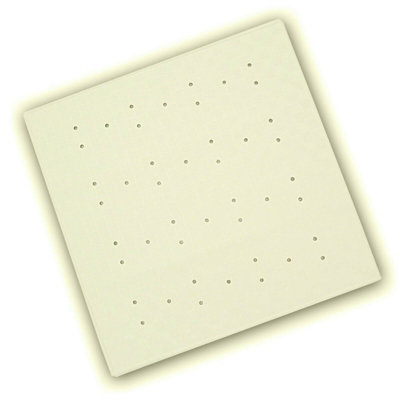 Blue Canyon Square Rubber Shower Mat Cream (53 X 53Cm) from B&Q