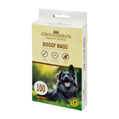 Groundsman Doggy Plastic Bags (Pack Of 100) Black (One Size) from B&Q