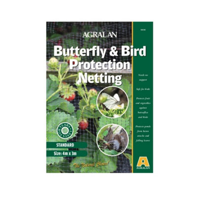 Agralan Butterfly & Bird Protection Netting Grey (One Size) from B&Q