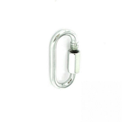 Securit Zinc Plated Quick Link (Pack Of 2) Silver (4mm) from B&Q