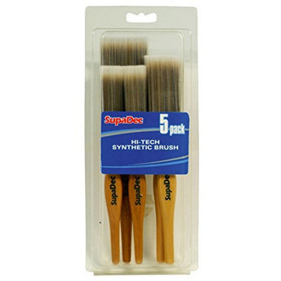 Supadec Synthetic Brush Set Brown (One Size) from B&Q