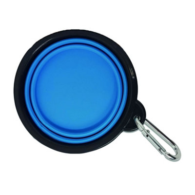 Henry Wag Collapsible Dog Bowl Blue (750Ml) from B&Q