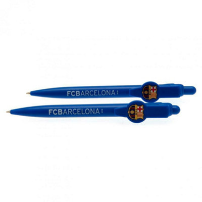 Fc Barcelona Pen Set (Pack Of 2) Blue (One Size) from B&Q
