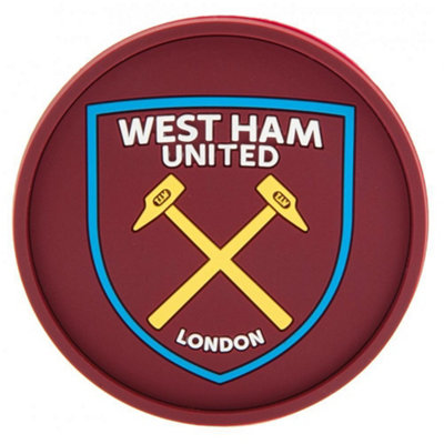  - West Ham United Fc Coaster Claret Red (One Size)