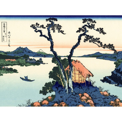 Artery8 Unframed Wall Art Hokusai 36 Views Fuji Lake Suwa Japanese Woodblock12X16 Inch from B&Q
