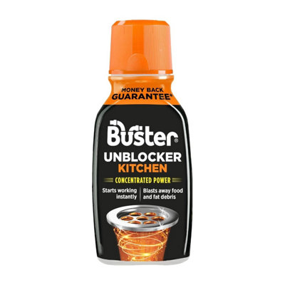 Buster Kitchen Unblocker Concentrated Power 150G - Fast-Acting Sink Drain Cleaner For Food & Grease Clogs