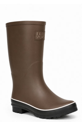 B&Q -  Contrast Trim Tall Wellington Boots