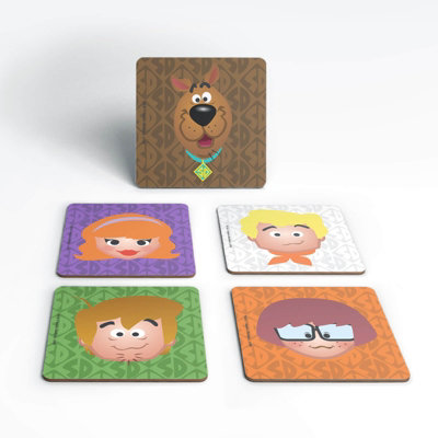 Zavvi Scooby Doo Emoji Corkbacked Coaster Set from B&Q