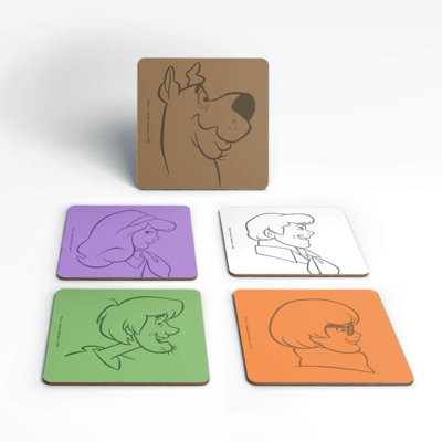 Zavvi The Gang Colours Corkbacked Coaster Set from B&Q