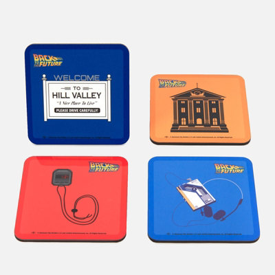 Zavvi Back To The Future Corkbacked Coaster Set from B&Q