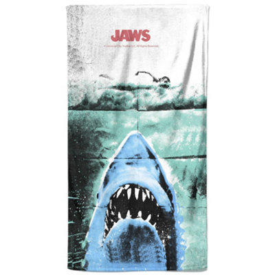 Zavvi Jaws Iconic Shark Scene Beach Towel from B&Q