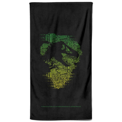 Zavvi Jurassic Park Dino From Text Beach Towel from B&Q