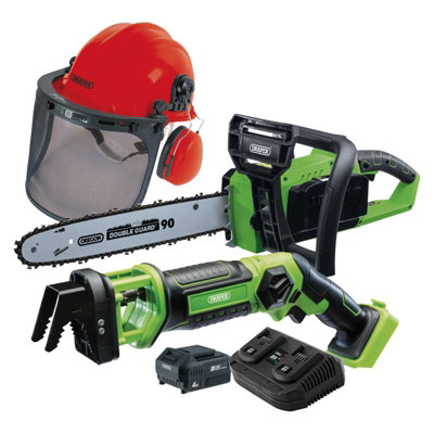 Draper 99763 D20 Cordless Garden Saw Kit with Forestry Helmet - Image 8