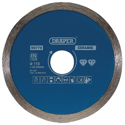 Draper  Continuous Diamond Blade115mm 99779 from B&Q