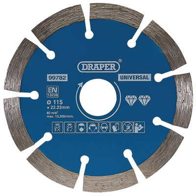 Draper  Segmented Diamond Blade115mm 99782 from B&Q