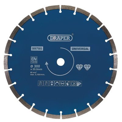 Draper  Segmented Diamond Blade300mm 99785 from B&Q