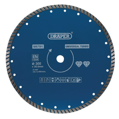 Draper  Turbo Diamond Blade300mm 99791 from B&Q