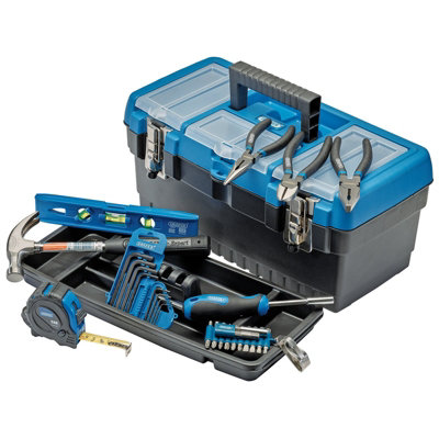 B&Q -  Diy Essential Tool Kit 36-Piece Home Repair Hammer Level Tape Pliers Screwdrivers
