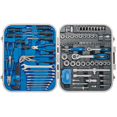 Draper Expert 127 Piece Mechanics Tool Kit With Ratchets Spanners Pliers Screwdrivers In Lockable Case from B&Q