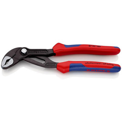 Draper 38381 Knipex 87 02 180 Sb Cobra High-Tech Water Pump Pliers180mm from B&Q