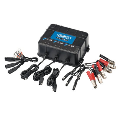 Draper 53172 6/12V 3 Bank Charger Station BCPB32 Battery - Image 8