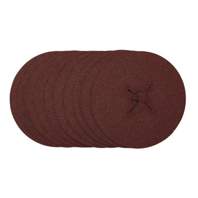 Draper  Fibre Sanding Discs125mm60 Grit(Pack Of 10) 68976 from B&Q